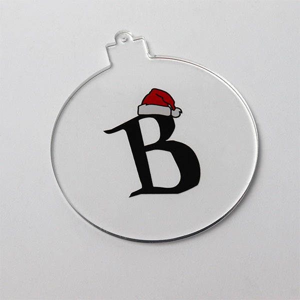 Santa Hat Letter Christmas Tree Decoration
