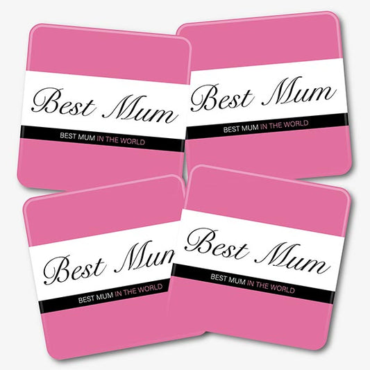 Best Mum Gordon’s Pink Gin Coaster