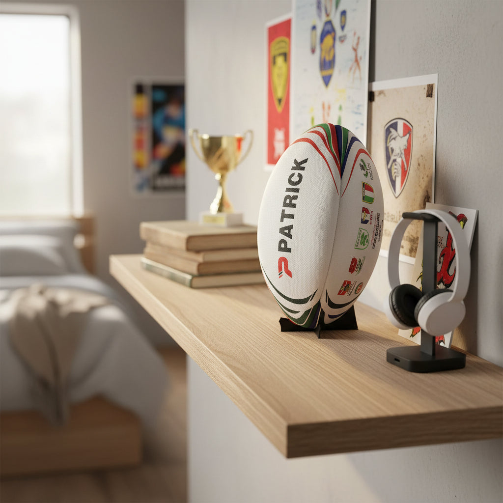 Acrylic Rugby Ball Display Stand – Vertical / Horizontal