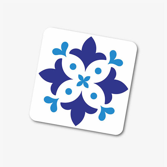 Mediterranean Blue Tile Coaster