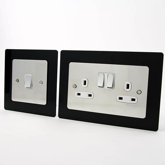 2mm Trade Price Slimline Light Switch Surrounds / Socket Surrounds