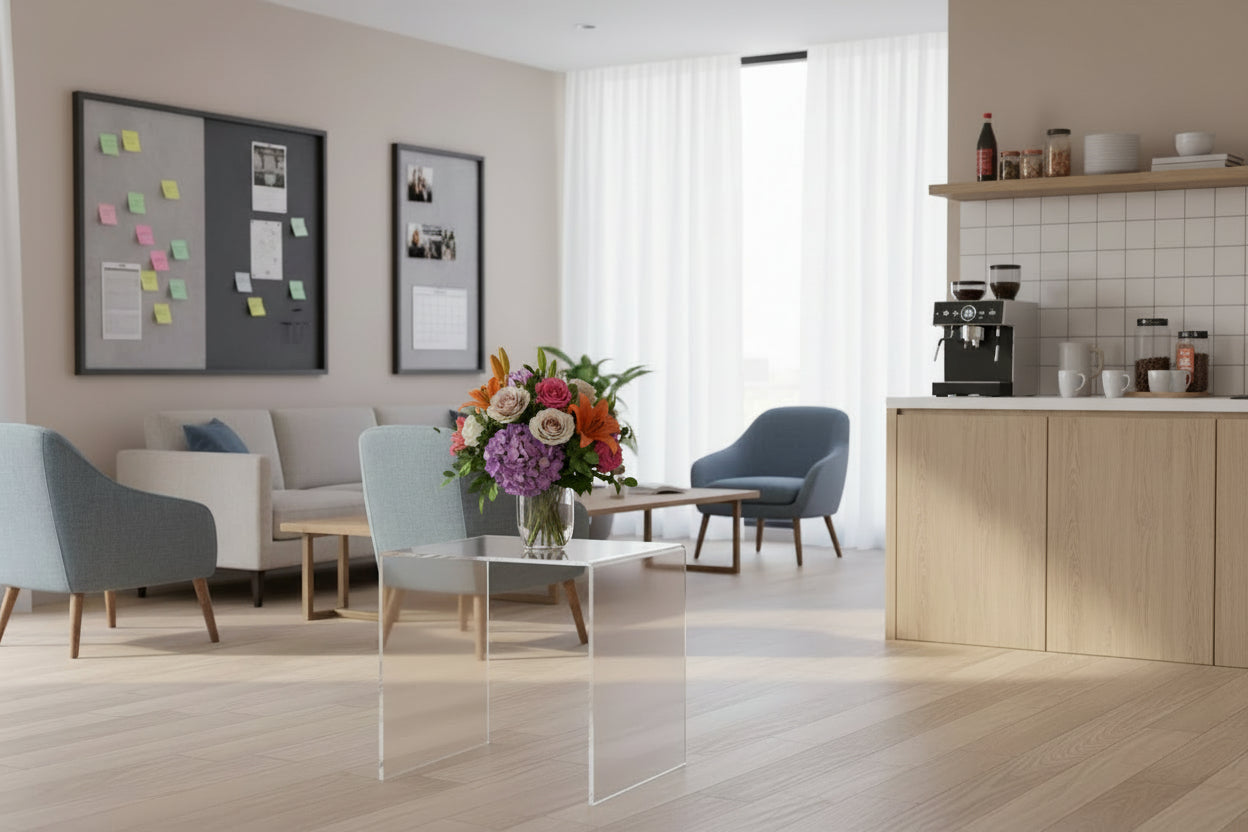 Modern Acrylic Nest of 2 Tables