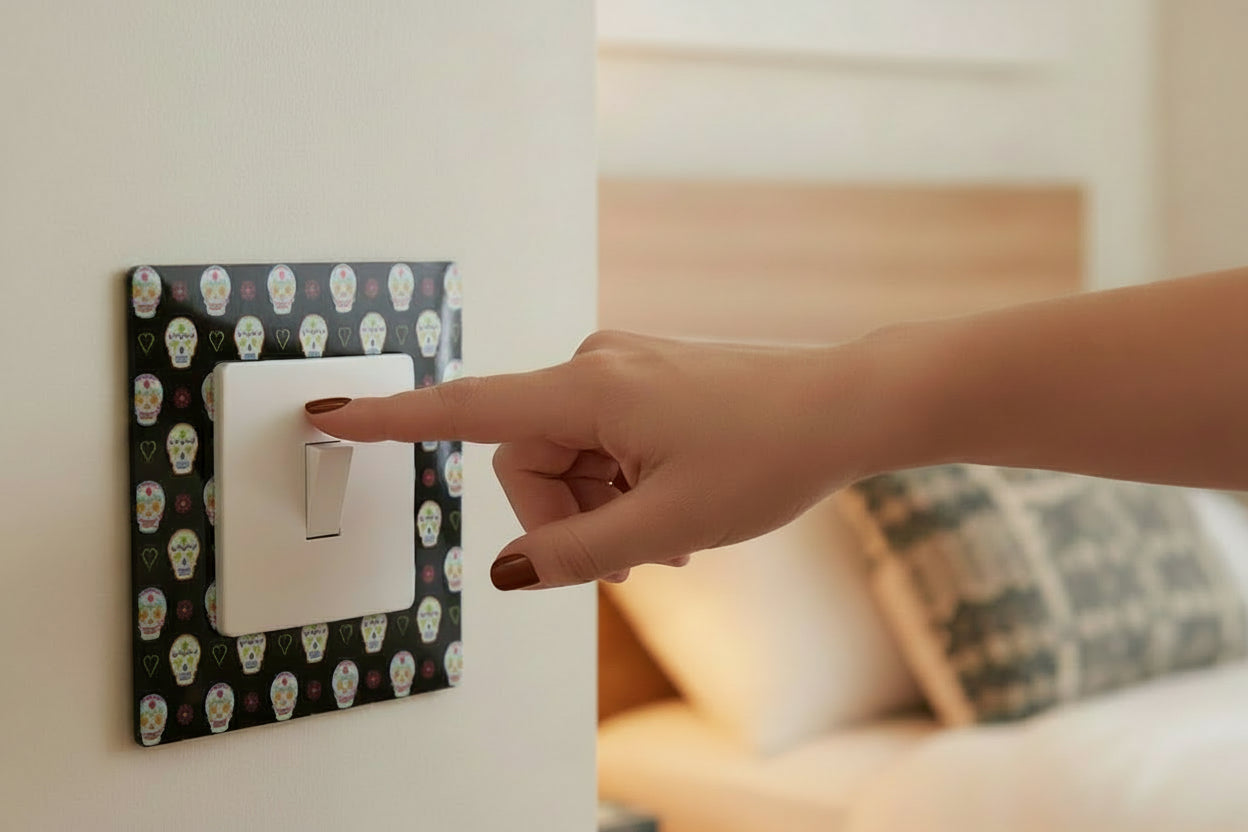 Sugar Skull Light Switch Surrounds / Socket Surrounds