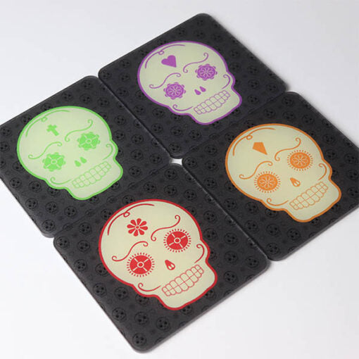 Set of 4 Day of the Dead Coasters
