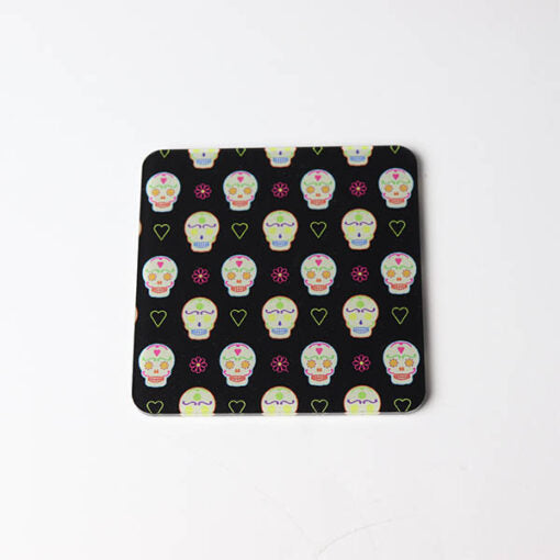 Sugar Skull Pattern Coasters