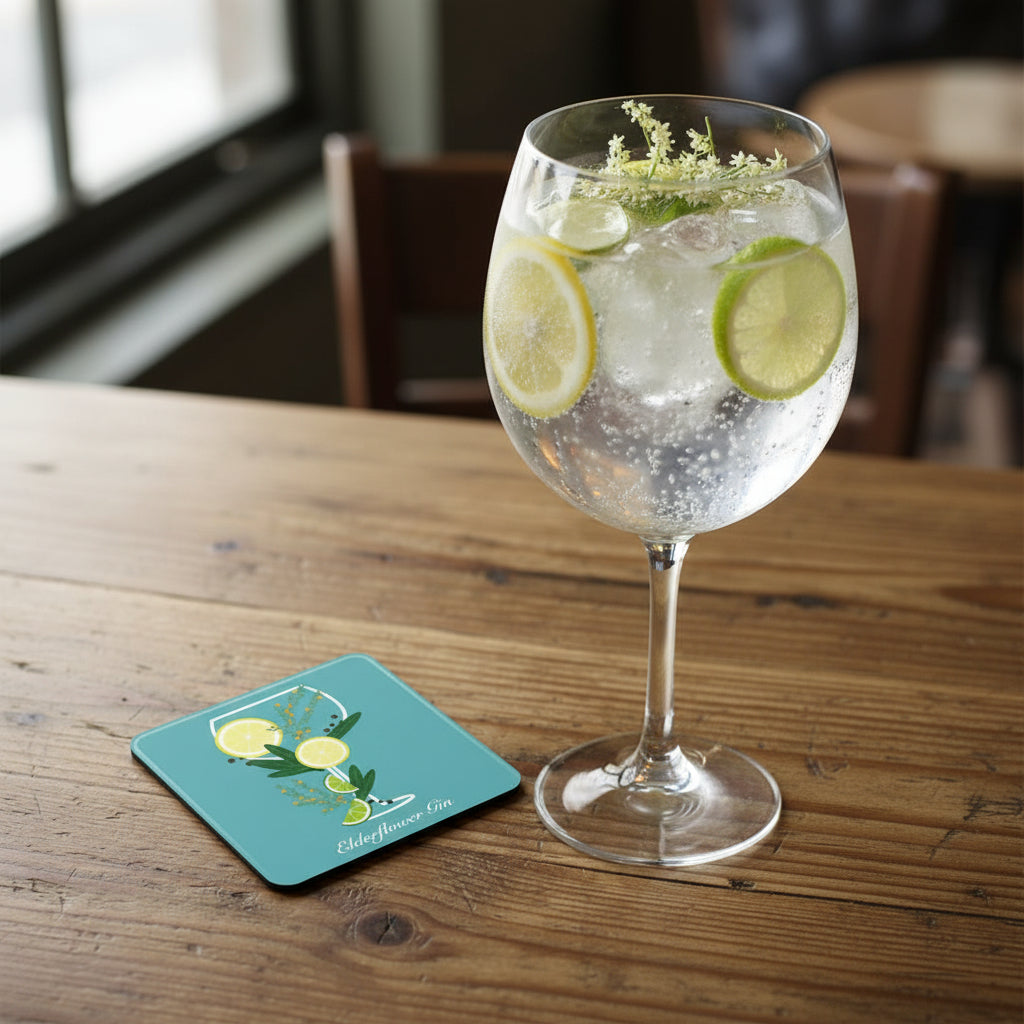 Elderflower Gin Coaster