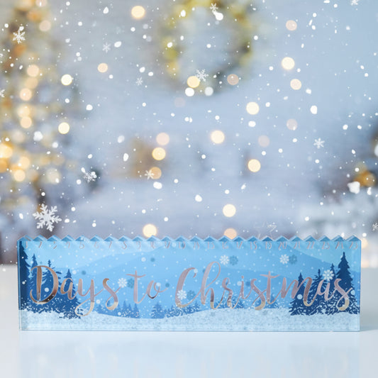 Christmas Countdown Acrylic Advent Calendar – Frozen Forest Design