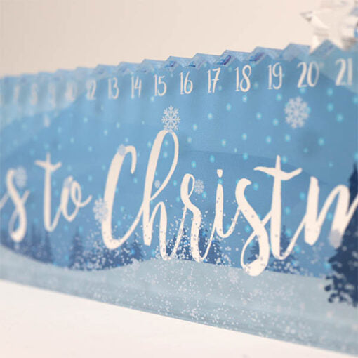 Christmas Countdown Acrylic Advent Calendar – Frozen Forest Design