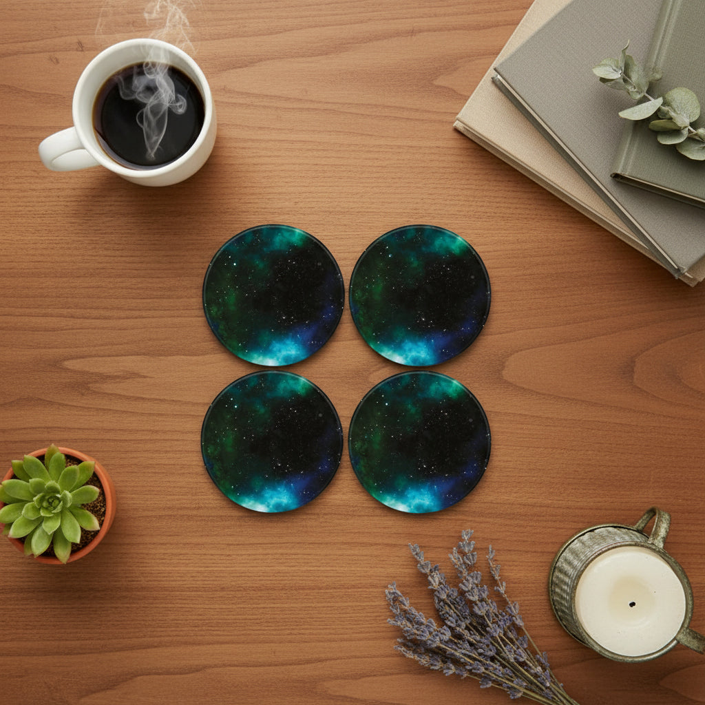 Galaxy Effect Round Coaster
