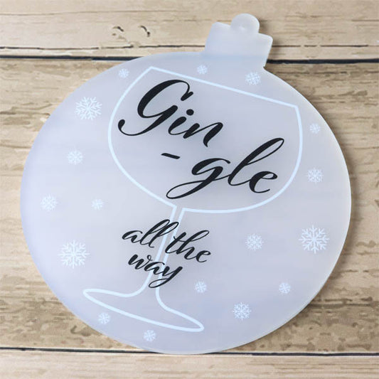 Gin-gle All The Way Christmas Tree Decoration