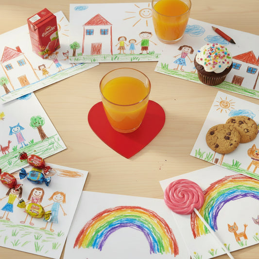 Heart Shaped Acrylic Coasters