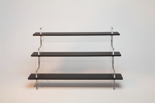 2 & 3 Tier Slimline 295mm Acrylic Tiered Display Stands