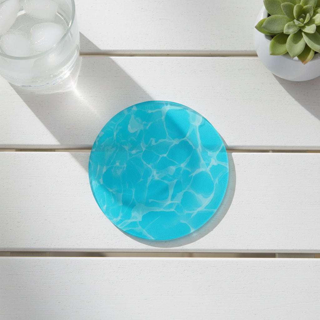 Koi Fish Pond Printed Coasters