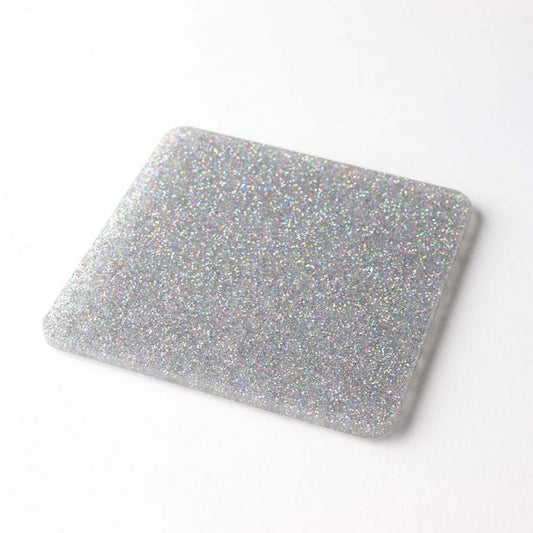 Square Glitter Effect Coasters