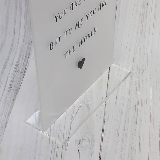 ‘To Me You Are The World’ Keepsake Sign for Mum