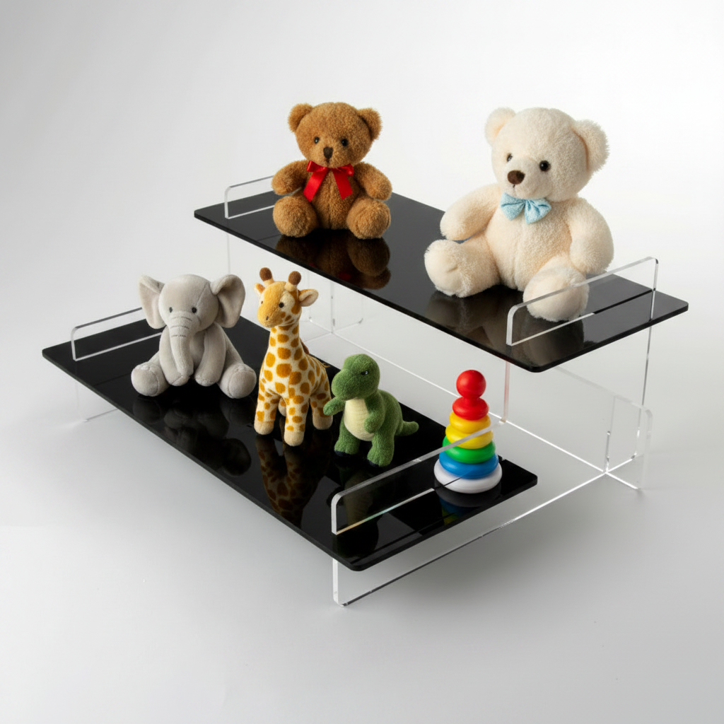 Regular Acrylic Tiered Display Stand – 295mm Wide