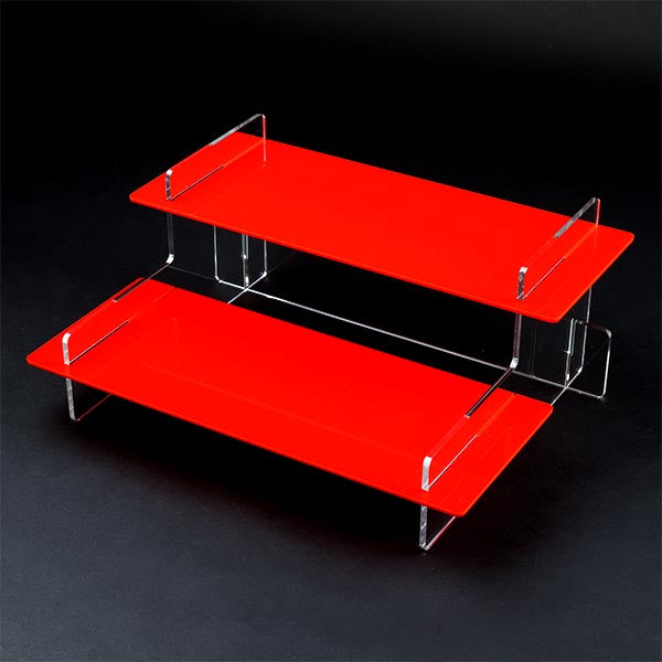 Extra Wide Acrylic Tiered Display Stand – 495mm Wide