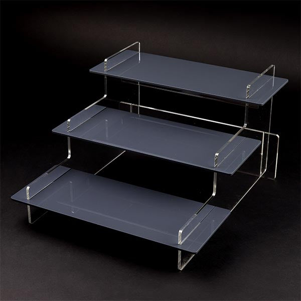 Extra Wide Acrylic Tiered Display Stand – 495mm Wide