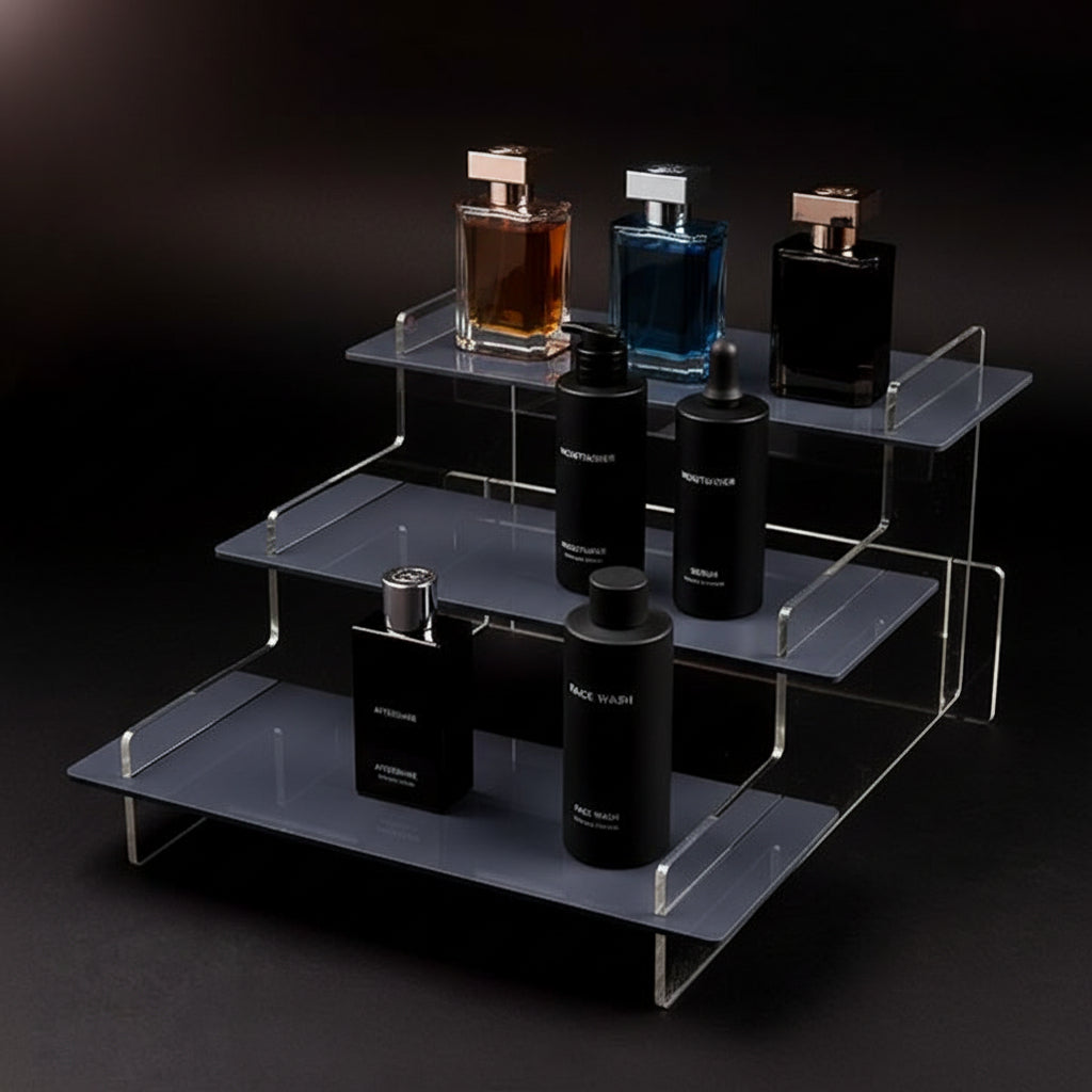 Regular Acrylic Tiered Display Stand – 295mm Wide