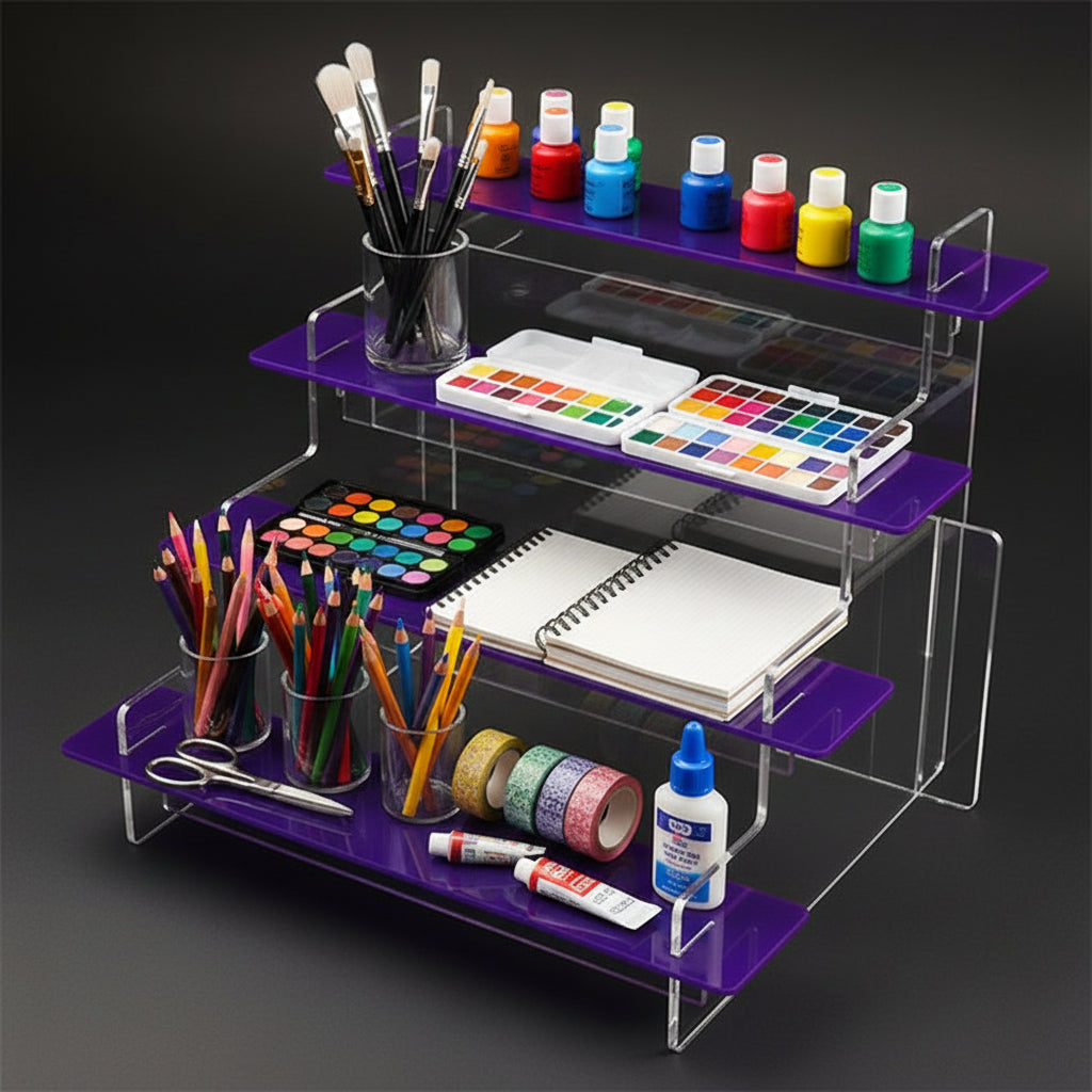 Regular Acrylic Tiered Display Stand – 295mm Wide