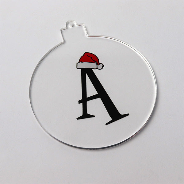 Santa Hat Letter Christmas Tree Decoration