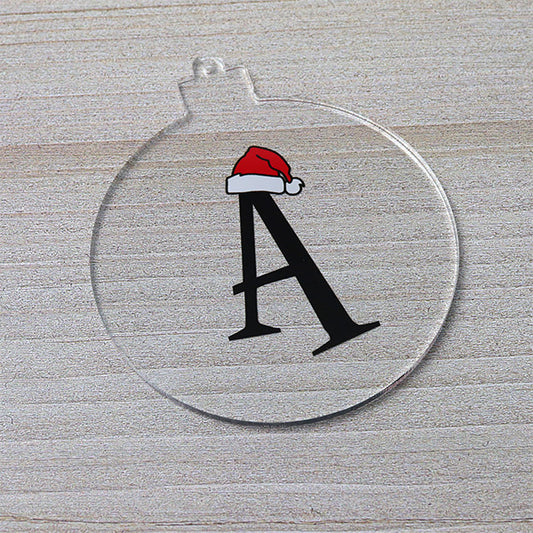 Santa Hat Letter Christmas Tree Decoration