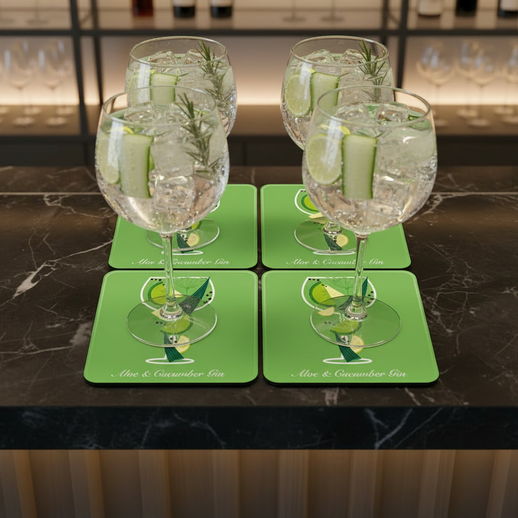 Aloe & Cucumber Gin Coaster