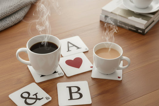 Alphabet Scrabble Letter Coasters