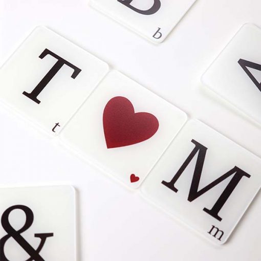 Alphabet Scrabble Letter Coasters