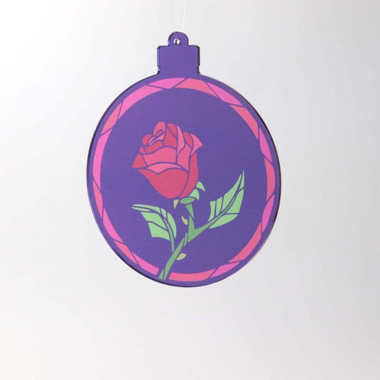 Beauty and The Beast Style Rose Christmas Tree Decoration