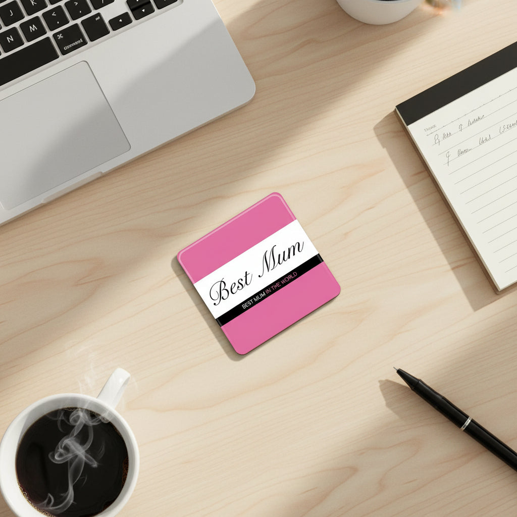 Best Mum Gordon’s Pink Gin Coaster