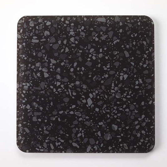 Black Granite Effect Square Coaster