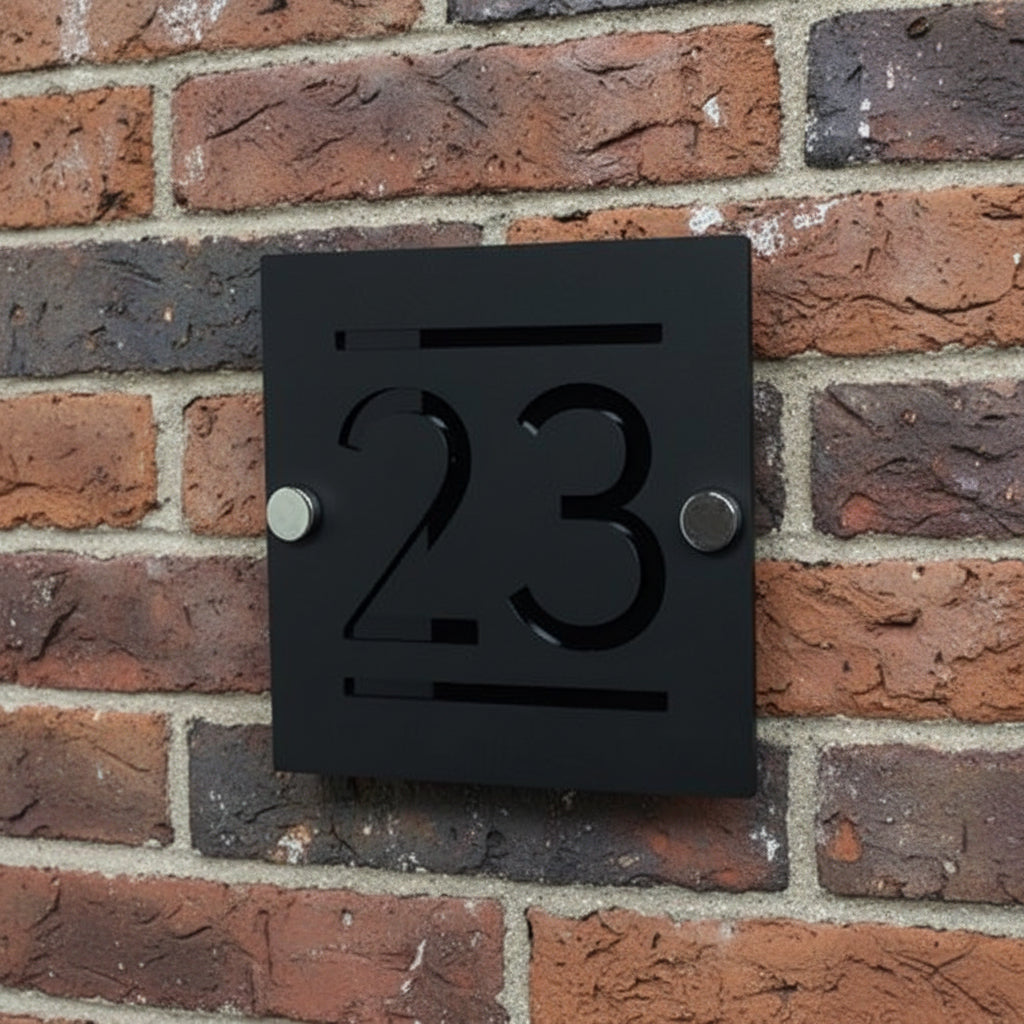 Square Modern Acrylic House Number