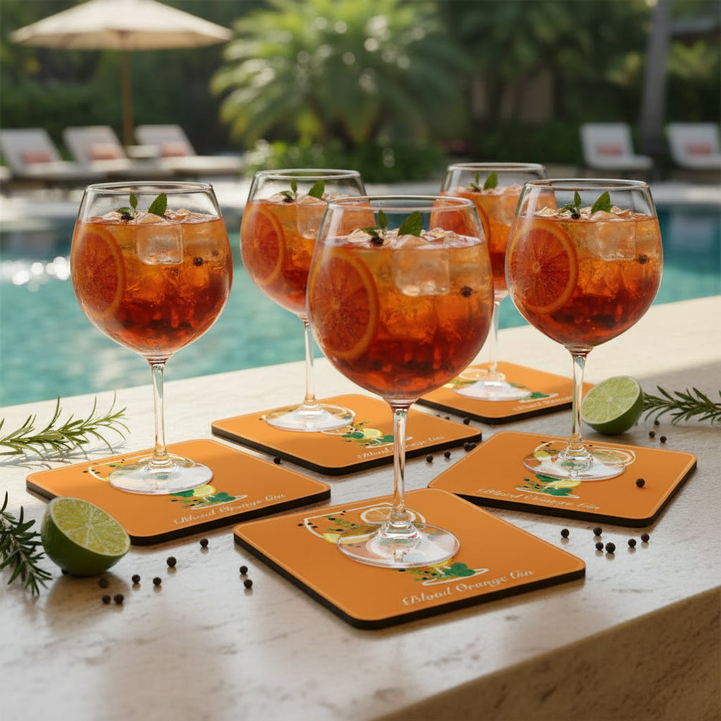 Blood Orange Gin Coaster
