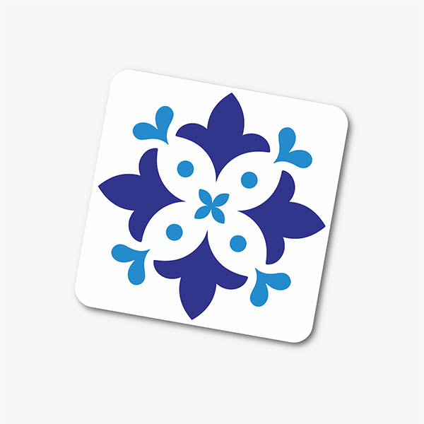Mediterranean Blue Tile Coaster
