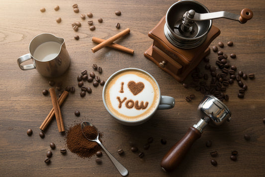 I Love You Coffee Stencils