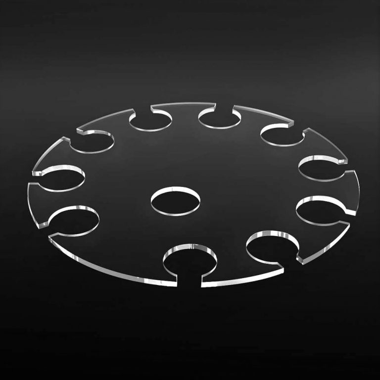 Acrylic Champagne Flute Serving Tray