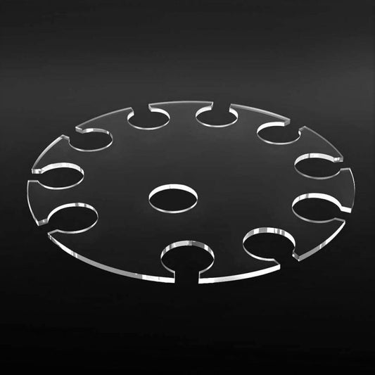 Acrylic Champagne Flute Serving Tray