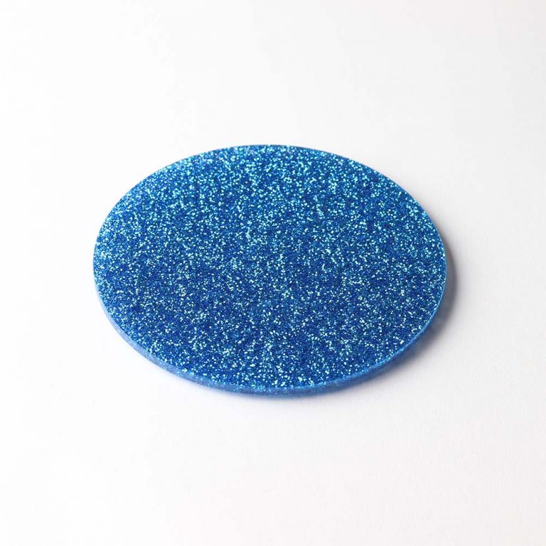 Round Glitter Effect Coasters