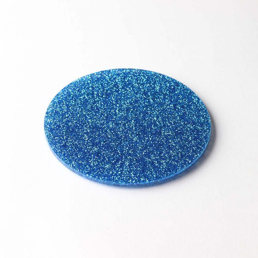 Round Glitter Effect Coasters