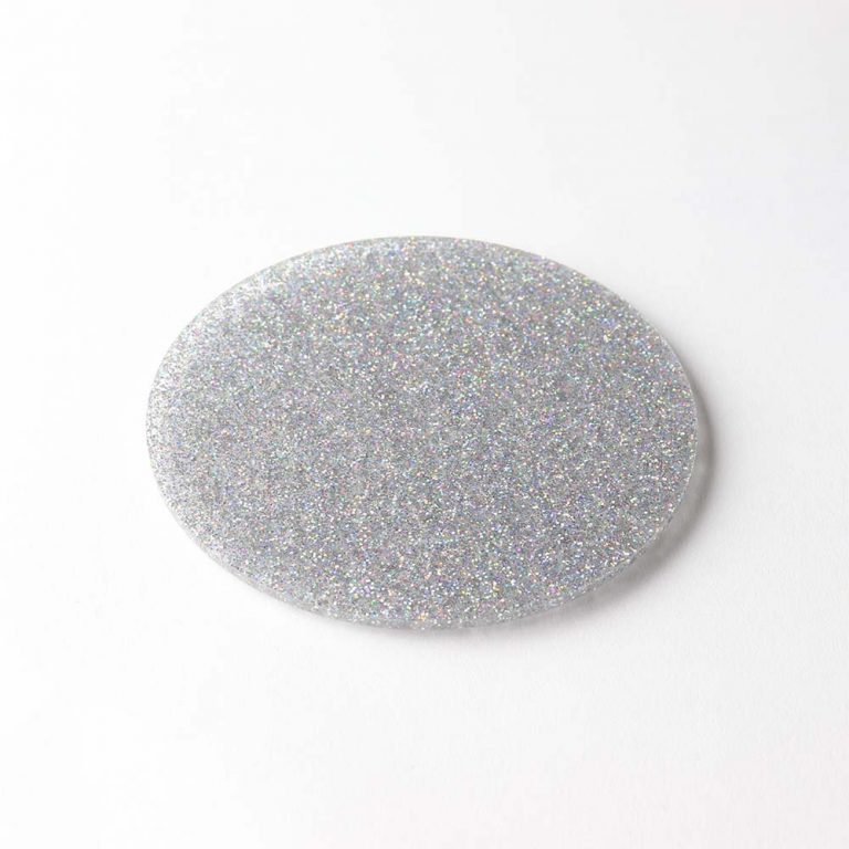 Round Glitter Effect Coasters