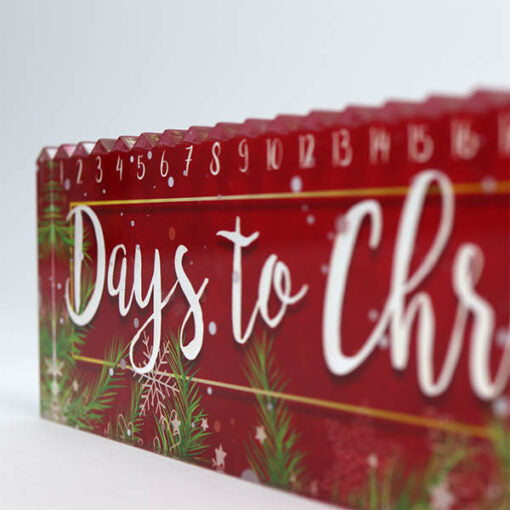 Christmas Countdown Acrylic Advent Calendar – Classic Crimson Design