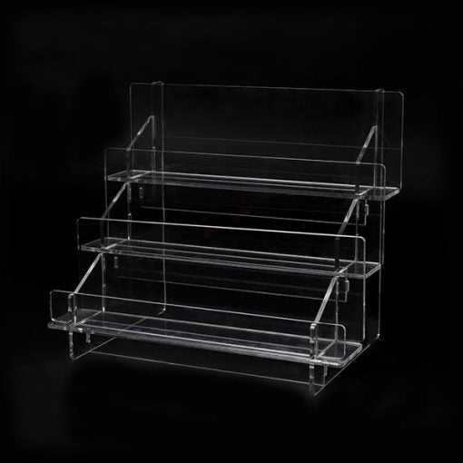 Wide Acrylic Tiered Display Rack – 395mm