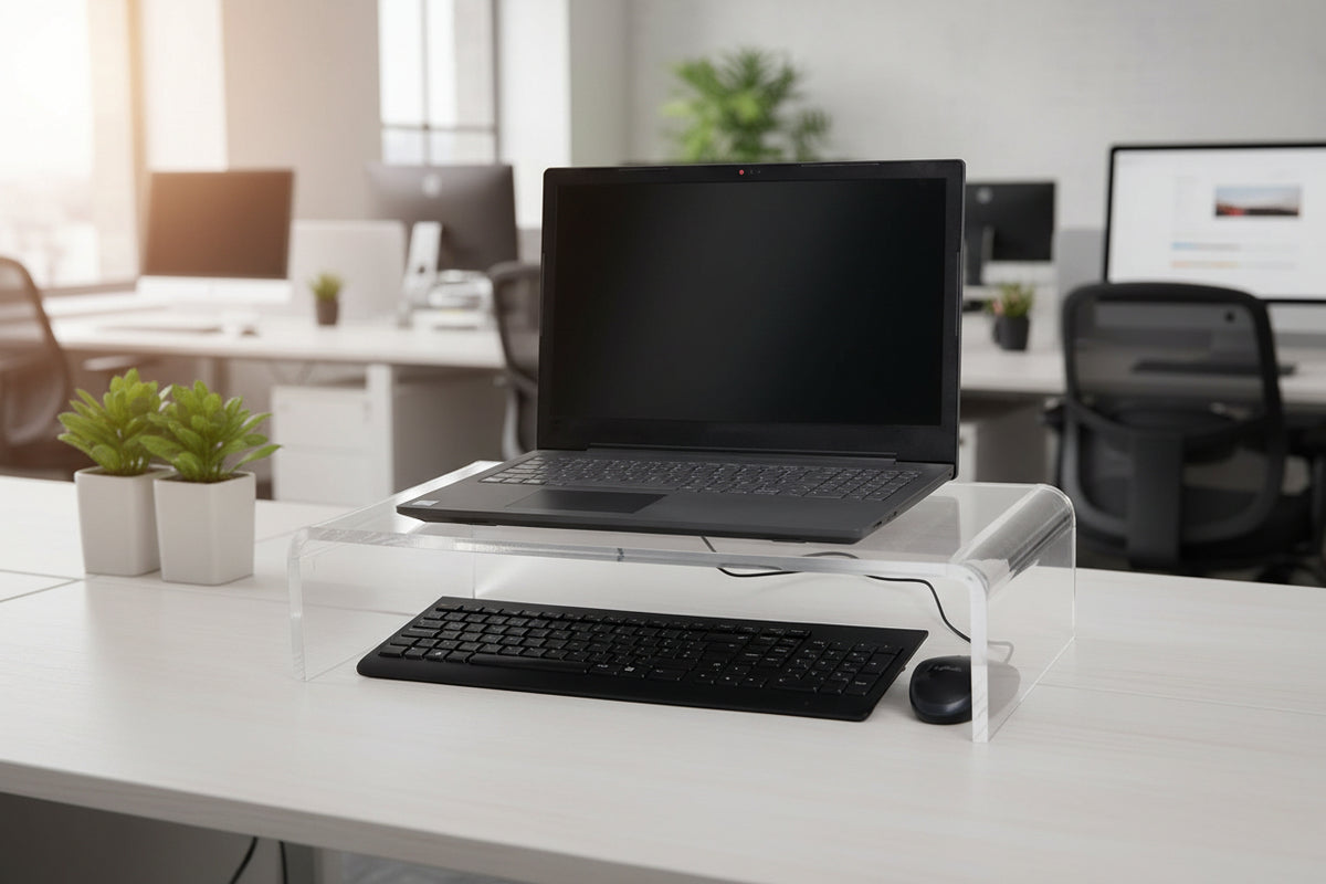 Clear Acrylic Desktop Monitor Stands
