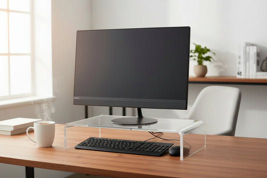 Clear Acrylic Desktop Monitor Stands