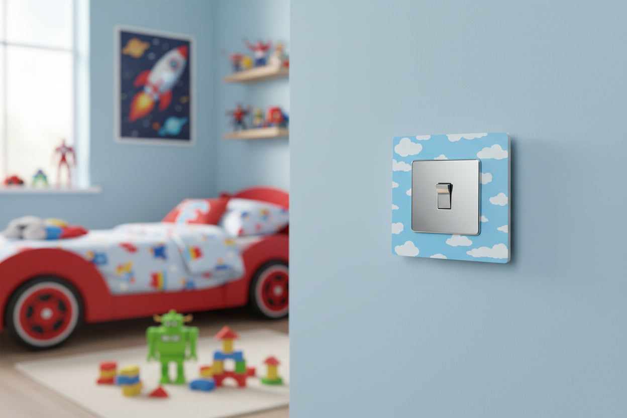 Cloudy Sky Light Switch Surrounds / Socket Surrounds