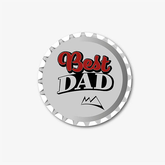 Best Dad Coors Style Printed Coaster