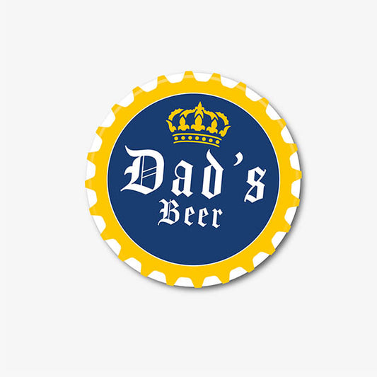Dads Beer Corona Style Printed Coaster