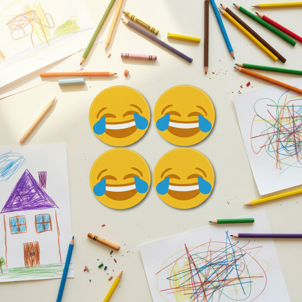 Tears of Joy Emoji Coaster