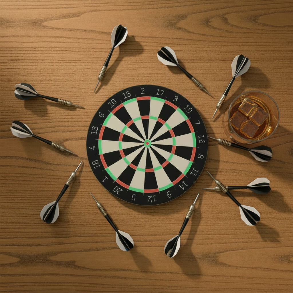Dartboard Printed Coaster